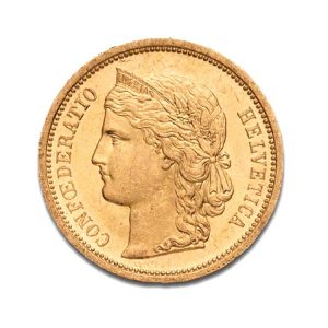 Helvetia 20 Francs - Confédération - Gold Service - Achat & vente OR - Boutique en ligne