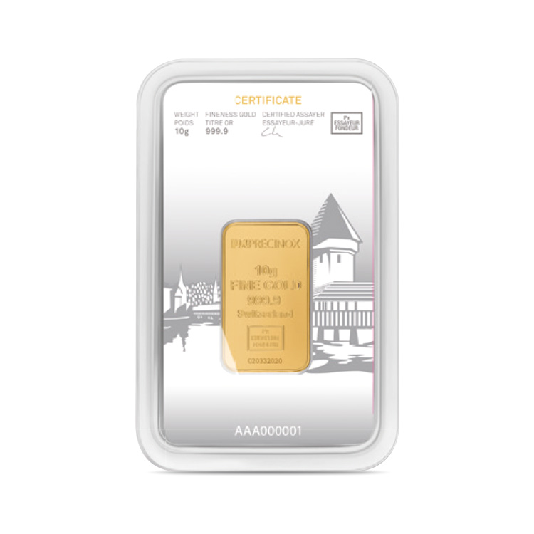Lingot Or Precinox 10g Lingot Or Precinox 10g - Luzern - Gold Service - Achat & vente OR - Boutique en ligne