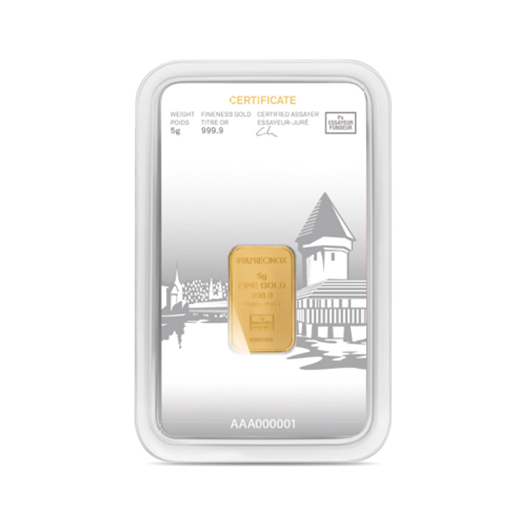 Lingot Or Precinox 5g - Luzern Lingot Or Precinox 5g - Luzern - Gold Service - Achat & vente OR - Boutique en ligne