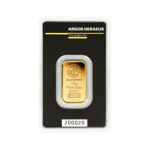 Investissez en achetant un Lingot d'or Argor - 20g chez Gold Service