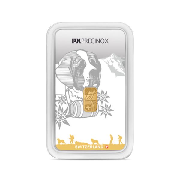 Lingotin or - Saint Bernard - 1g | Gold Service - Achat & vente OR - Boutique en ligne