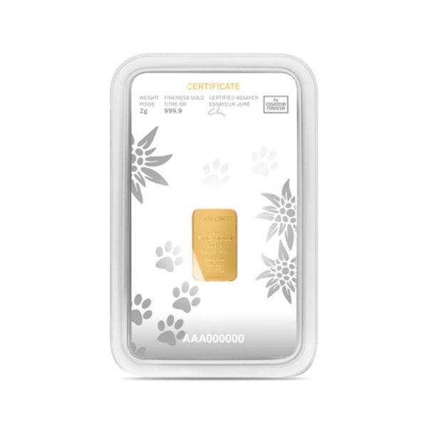 Lingot Or Precinox 2g - Saint Bernard - Gold Service - Achat & vente OR - Boutique en ligne