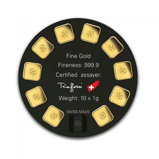 Lingotin Or Argor - 10x1g Lingotin Or Argor - 10x1g | Gold Service - Achat Or - boutique en ligne