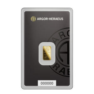 Lingot d'or 1 g Argor-Heraeus 999,9‰