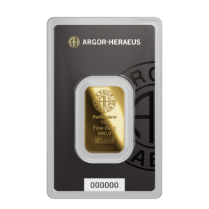 Lingot d'or 10 g Argor-Heraeus 999,9‰