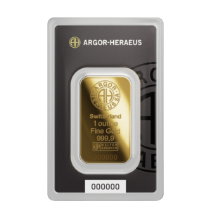 Lingot d'or 1 oz Argor-Heraeus 999,9‰