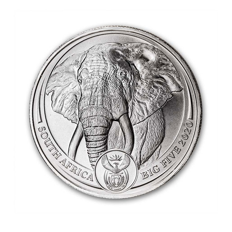 2020 South Africa 1 oz Platinum Big Five Elephant BU 2020 South Africa 1 oz Platinum Big Five Elephant BU - Gold Service - Achat Or - Boutique en ligne