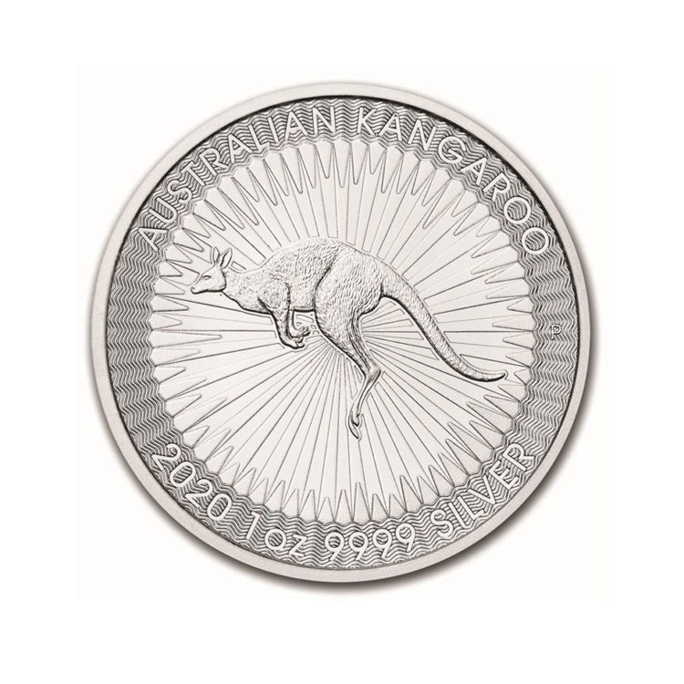 2020 Australia 1 oz Silver Kangaroo BU recto