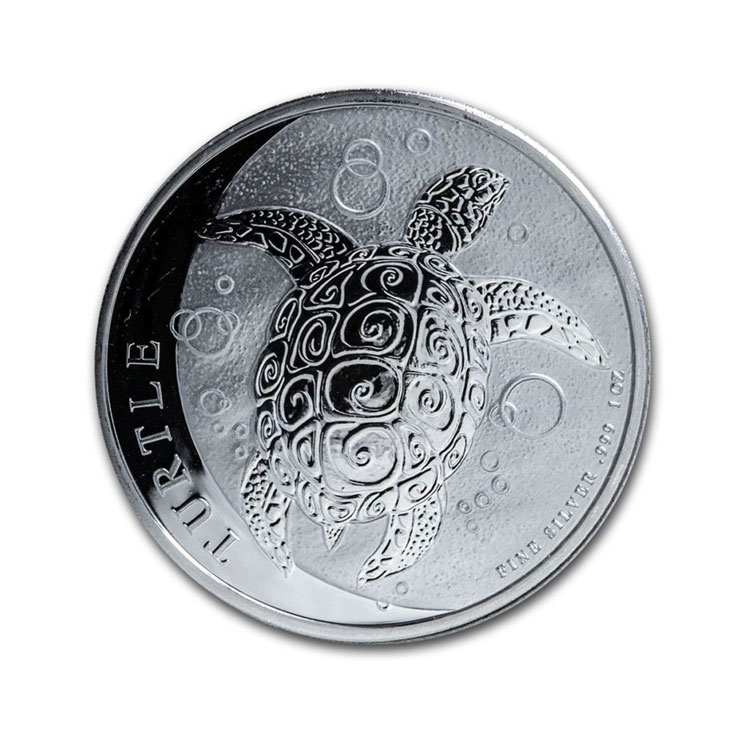 2020 Niue 1 oz Silver $2 Hawksbill Turtle recto
