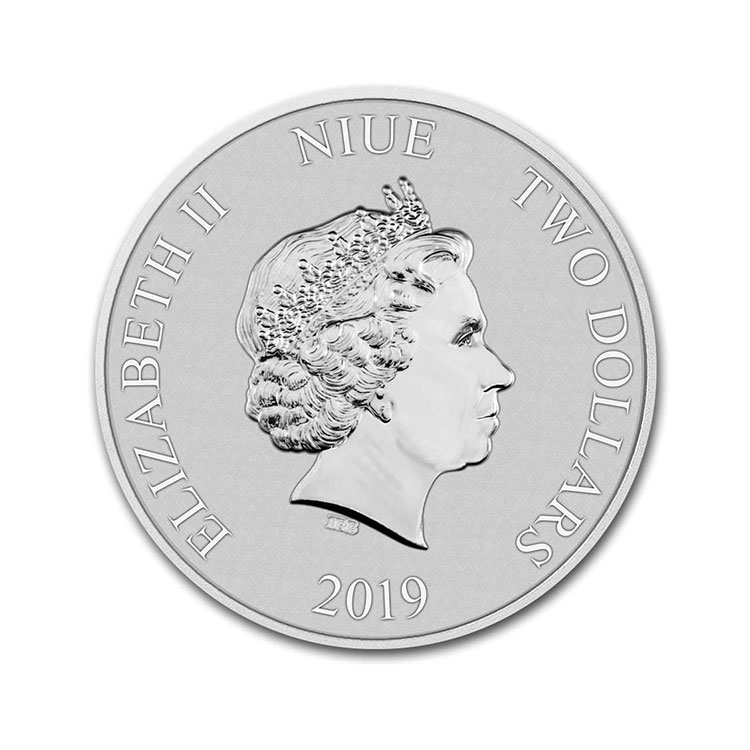 2019 Niue 1 oz Silver $2 Star Wars: Darth Vader BU 2019 Niue 1 oz Silver $2 Star Wars: Darth Vader BU