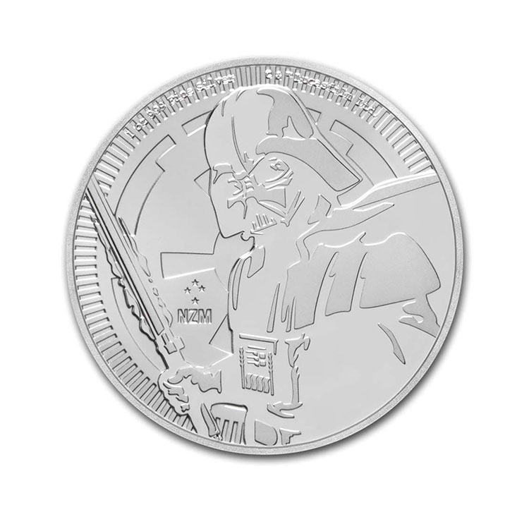 2019 Niue 1 oz Silver $2 Star Wars: Darth Vader BU 2019 Niue 1 oz Silver $2 Star Wars: Darth Vader BU