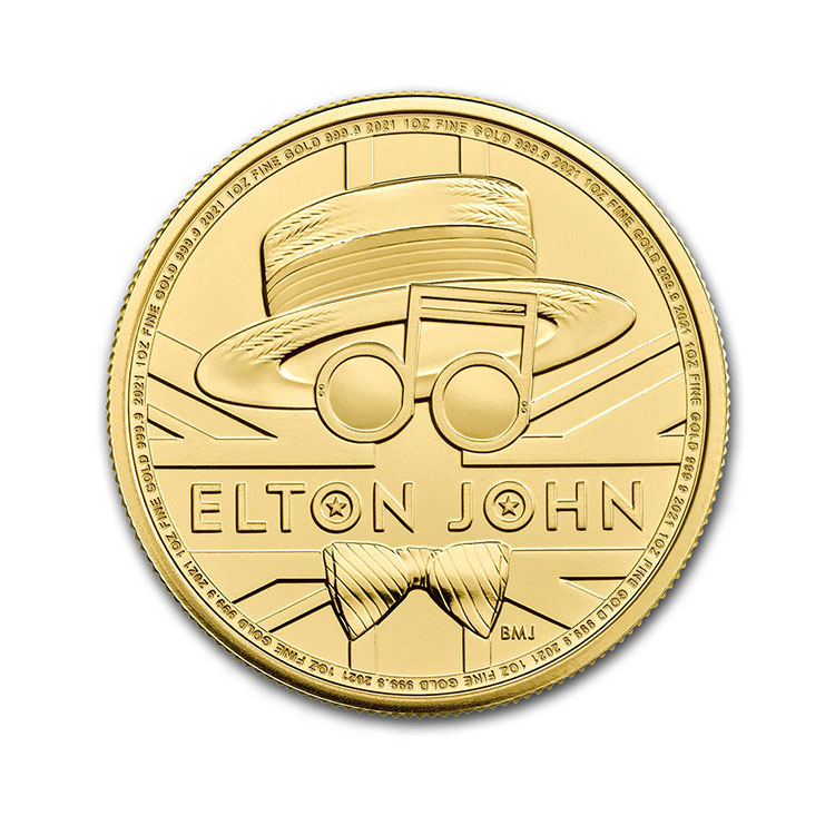 2020 Great Britain 1 oz Gold Music Legends: Elton John BU 2020 Great Britain 1 oz Gold Music Legends: Elton John BU