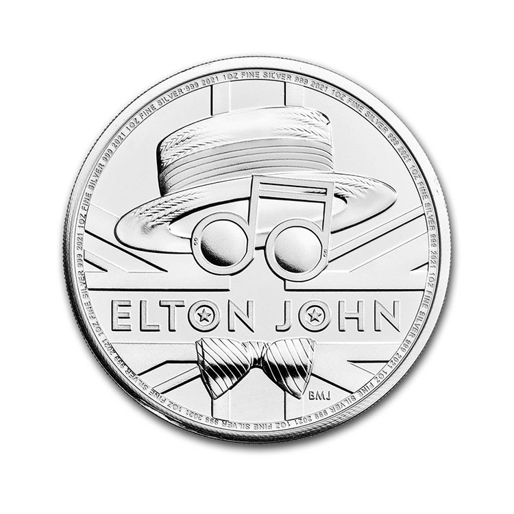 2020 Great Britain 1 oz Silver Music Legends: Elton John BU 2020 Great Britain 1 oz Silver Music Legends: Elton John BU