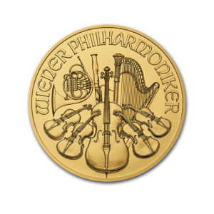 2021 Austria 1/4 oz Gold Philharmonic BU