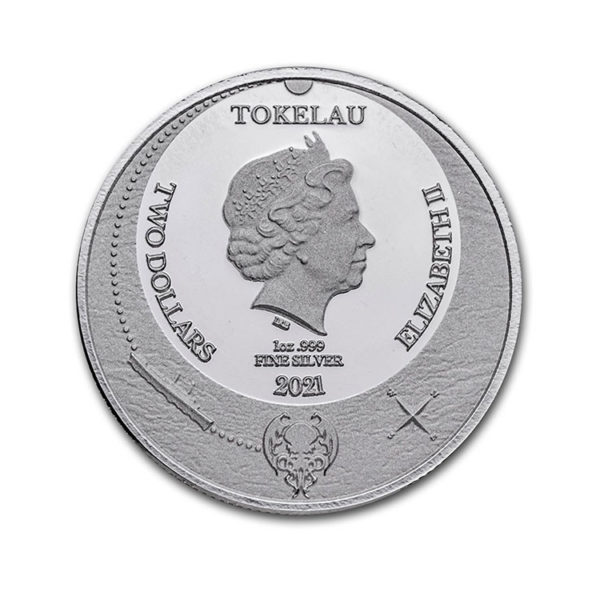 2021 Tokelau 1 oz Silver $2 The Great Old One: Cthulhu