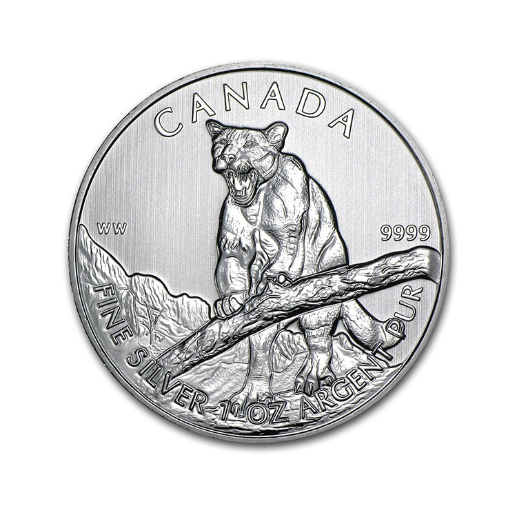 2012-canada-1-oz-silver-wildlife-series-cougar_64598_Slab 2012 Canada 1 oz Silver Wildlife Series Cougar