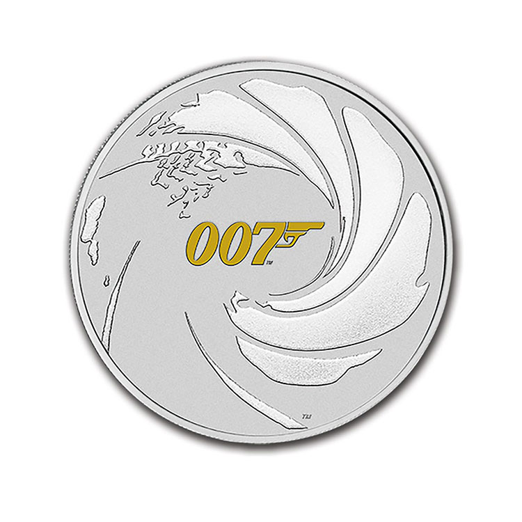 2021-tuvalu-1-oz-silver-james-bond-007-bu_228619_obv 2021 Tuvalu 1 oz Silver James Bond 007 BU