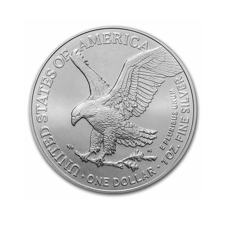 2021-1-oz-american-silver-eagle-bu-type-2_229429_rev 2021 1 oz American Silver Eagle BU (Type 2) Edition Anniversaire