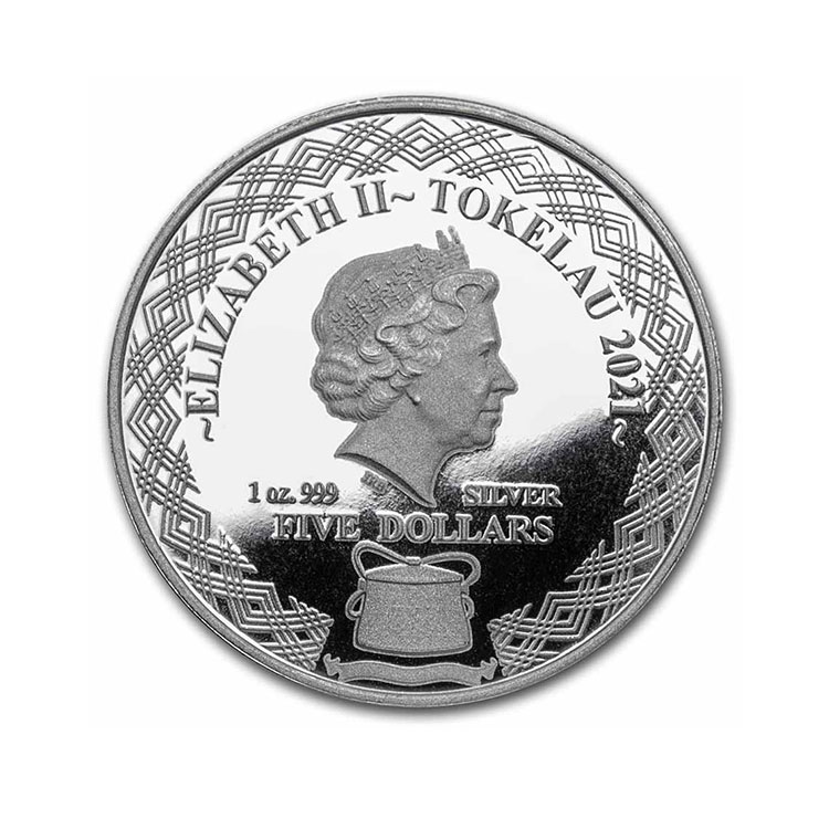 2021-tokelau-1-oz-silver-5-porcupine-fish-bu_225394_rev 2021 Tokelau 1 oz Silver $5 Porcupine Fish BU
