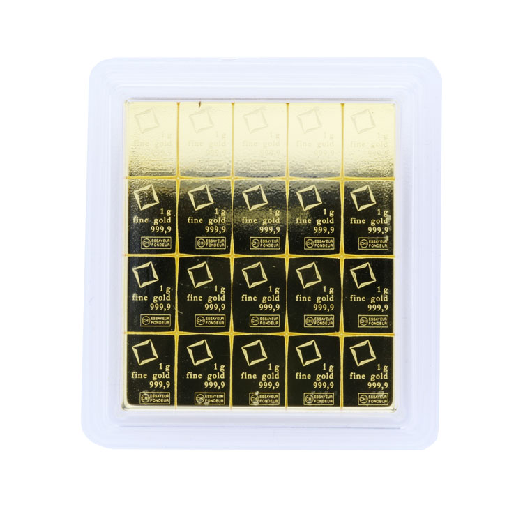 Valcambi_20x1gr_Or 20 x 1 g Gold CombiBar Valcambi