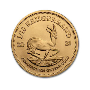 2021 South Africa 1/10 oz Gold Krugerrand BU