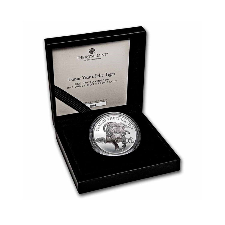 2022-great-britain-1-oz-silver-year-of-the-tiger-prf-box-coa_238264_rev 2022 Great Britain 1 oz Silver Year of the Tiger Prf (Box & COA)