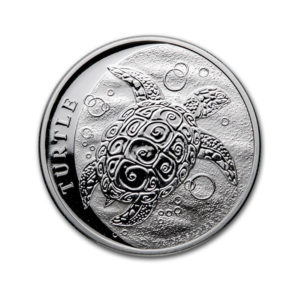 2021 Niue 1 oz Silver $2 Hawksbill Turtle BU