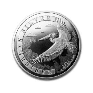 2021 Barbados 1 oz Silver Caribbean Pelican BU