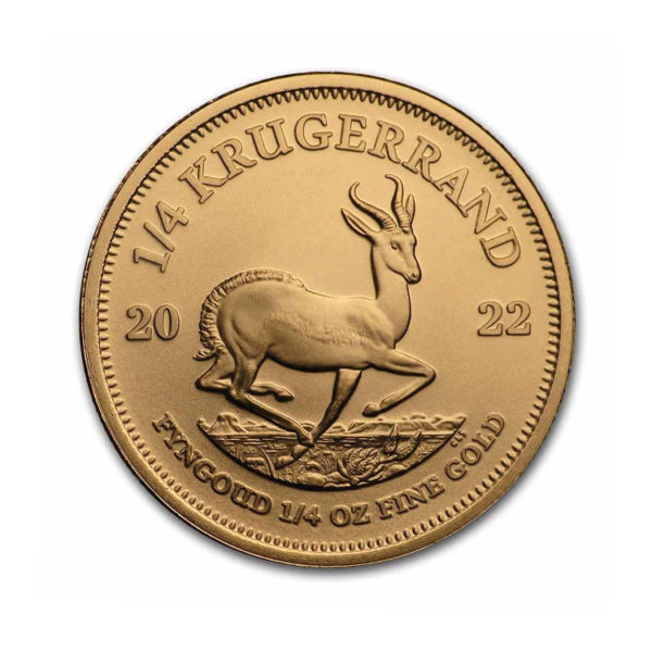 2022 South Africa 1/4 oz Gold Krugerrand BU