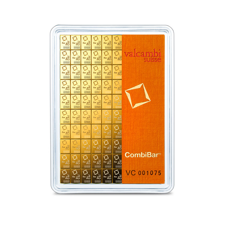 Combibar_Au_100g_2D 100 x 1g CombiBar® | Gold | Valcambi