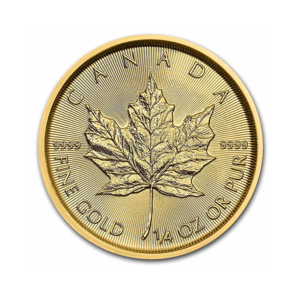 2022 Canada 1/4 oz Gold Maple Leaf BU