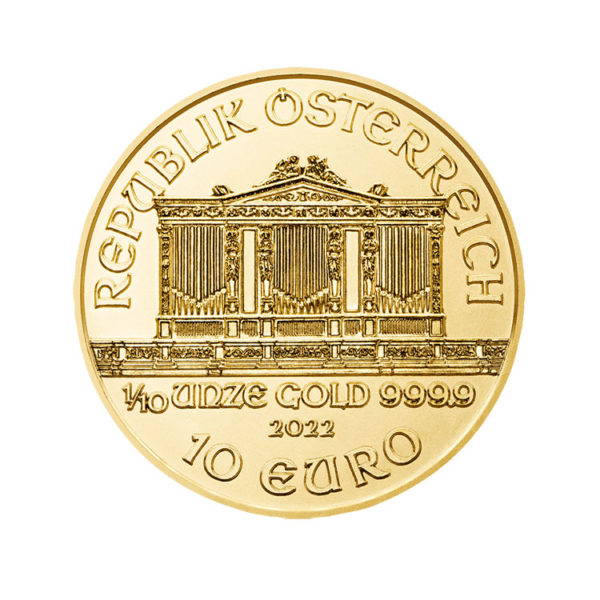 2022 1/10 oz Austrian Gold Philharmonic BU