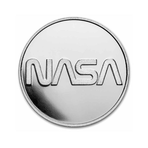 2022 Mesa Grande 1 oz Silver $10 NASA Retro Worm Logo BU in TEP