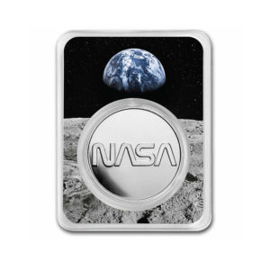 2022 Mesa Grande 1 oz Silver $10 NASA Retro Worm Logo BU in TEP
