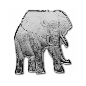 2022 SI 1 oz Silver $2 Animals of Africa: Elephant