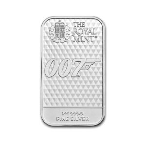 Great Britain 1 oz Silver Bar: James Bond, Diamonds Are Forever
