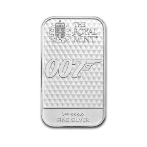 Great Britain 1 oz Silver Bar: James Bond, Diamonds Are Forever