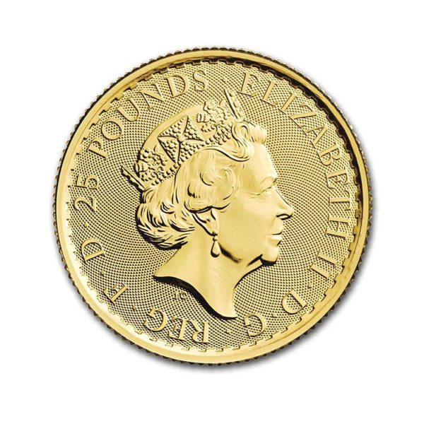 2022 Great Britain 1/4 oz Gold Britannia BU