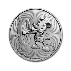 2017 Niue 1 oz Silver $2 Disney Steamboat Willie BU
