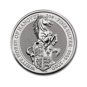 2020 Great Britain 2 oz Silver Queen's Beasts The White Horse