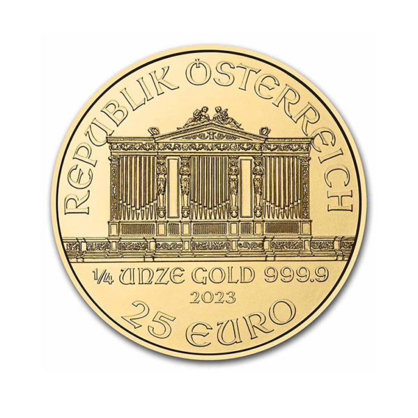 2023 Austria 1/4 oz Gold Philharmonic BU