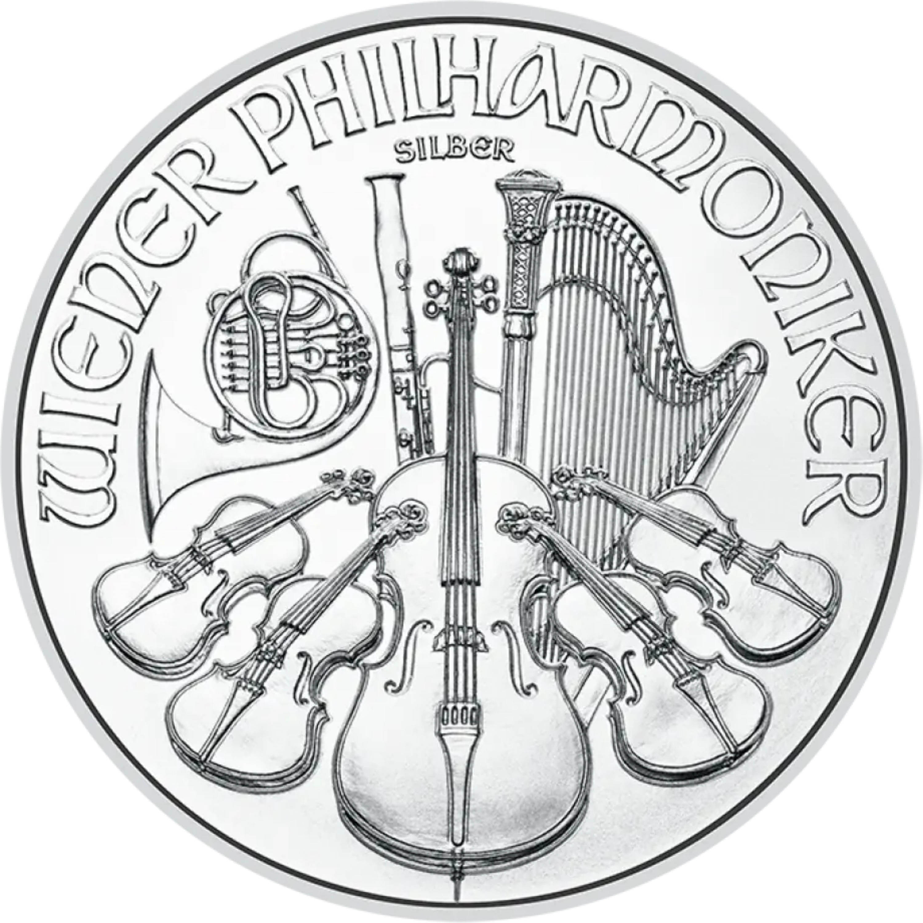 1 oz Philharmonique de Vienne _ Argent _ 2026 Pièce d'investissement en argent 1 once Philharmonique de Vienne datant de 2026