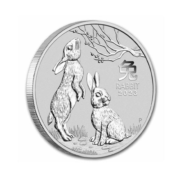 2023 Australia 1 oz Silver Lunar Rabbit BU (Series III)