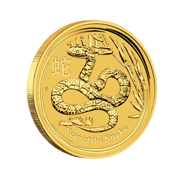 2013 Australia 1/2 oz Gold Lunar Snake BU (Series II)