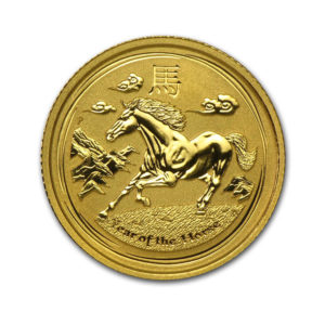2014 Australia 1/10 oz Gold Lunar Horse BU (Series II)