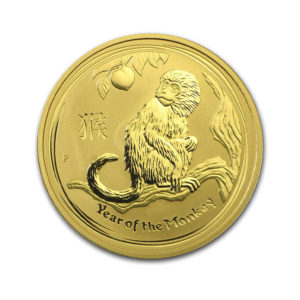 2016 Australia 1 oz Gold Lunar Monkey BU (Series II)