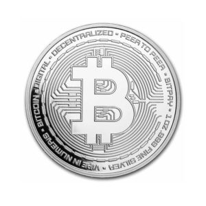 1 oz Silver Round - Bitcoin