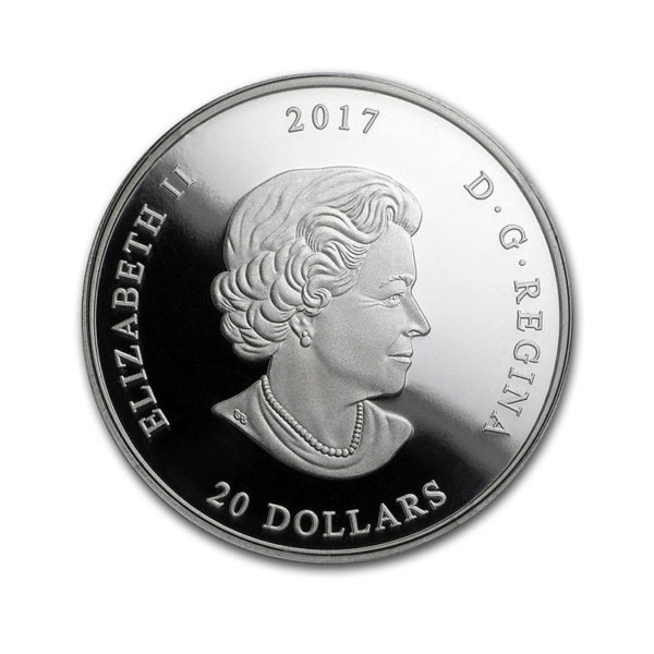 2017 Canada 1 oz Silver $20 Jewel of the Rain: Sugar Maple Leaves