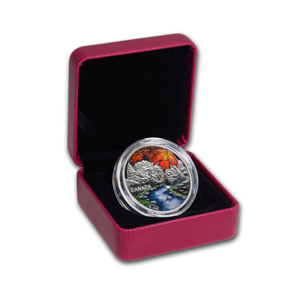 2017 Canada 1 oz Silver $20 Jewel of the Rain: Sugar Maple Leaves
