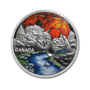 2017 Canada 1 oz Silver $20 Jewel of the Rain: Sugar Maple Leaves